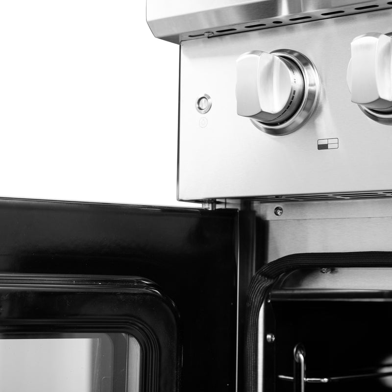 Load image into Gallery viewer, Forno Galiano 30-Inch Freestanding French Door Gas Range, 4 Burners, Convection Oven, Energy Efficient
