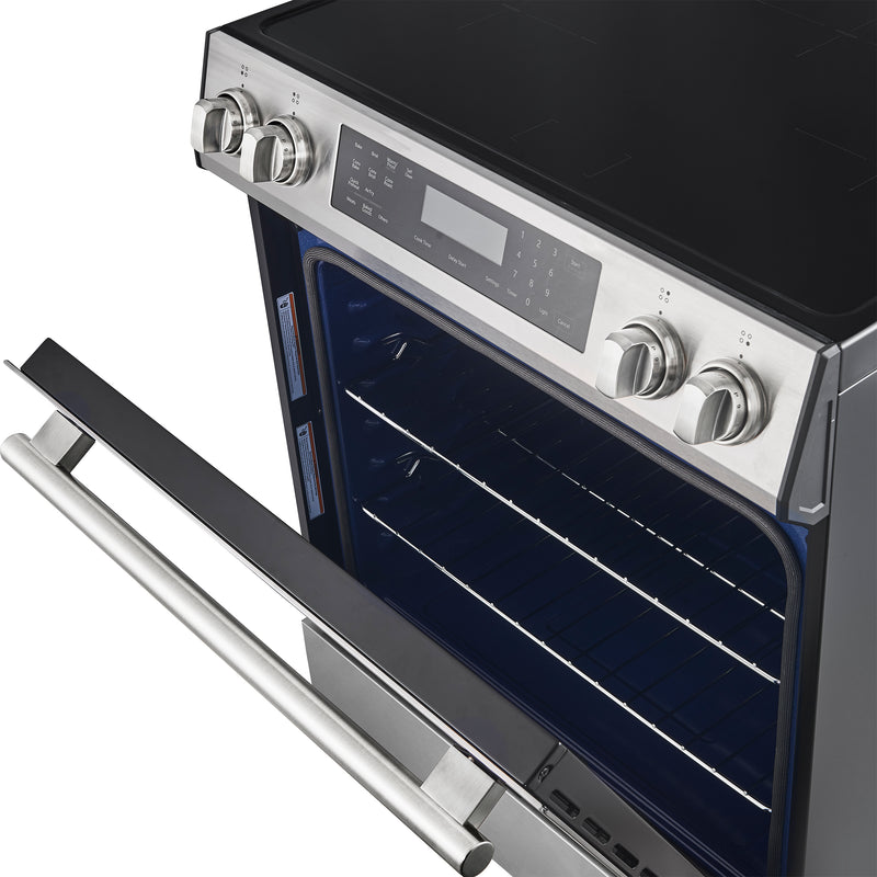 Load image into Gallery viewer, Forno Donatello Espresso 30-Inch Slide-In Stainless Steel Induction Range, Convection Oven, 5 Cooking Zones, Touch Control Panel
