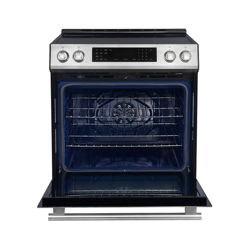 Load image into Gallery viewer, Forno Donatello Espresso 30-Inch Slide-In Stainless Steel Induction Range, Convection Oven, 5 Cooking Zones, Touch Control Panel
