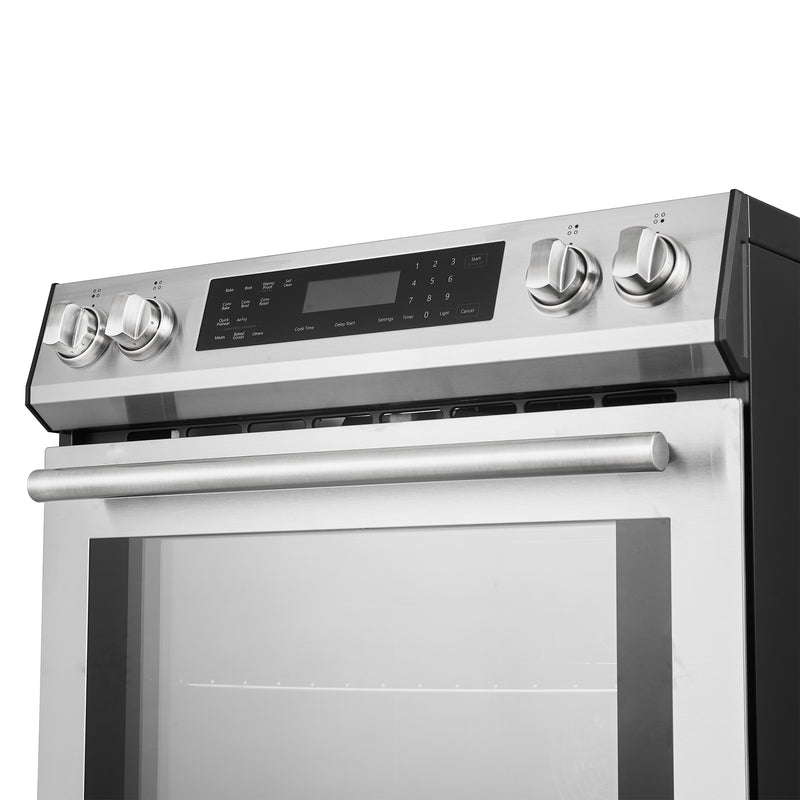 Load image into Gallery viewer, Forno Donatello Espresso 30-Inch Slide-In Stainless Steel Induction Range, Convection Oven, 5 Cooking Zones, Touch Control Panel

