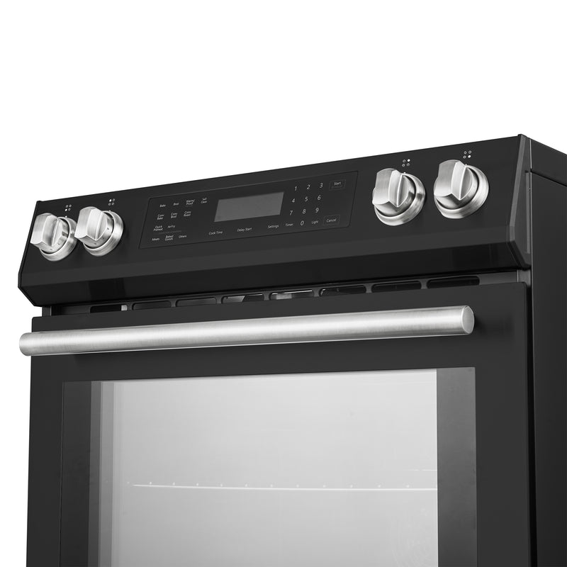 Load image into Gallery viewer, Forno Donatello Espresso 30-Inch Slide-In Black Induction Range, Convection Oven, 5 Cooking Zones, Touch Control Panel
