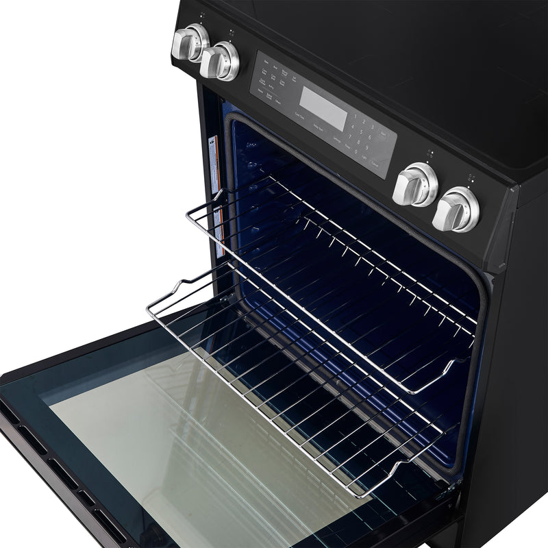 Load image into Gallery viewer, Forno Donatello Espresso 30-Inch Slide-In Black Induction Range, Convection Oven, 5 Cooking Zones, Touch Control Panel
