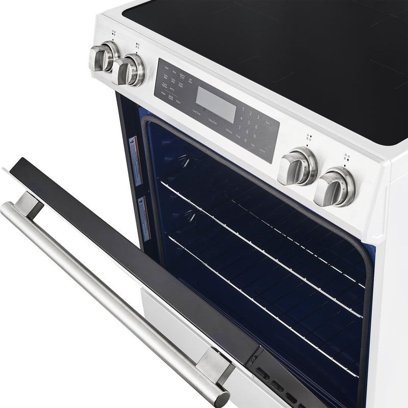 Load image into Gallery viewer, Forno Donatello Espresso 30-Inch Slide-In White Induction Range, Convection Oven, 5 Cooking Zones, Touch Control Panel
