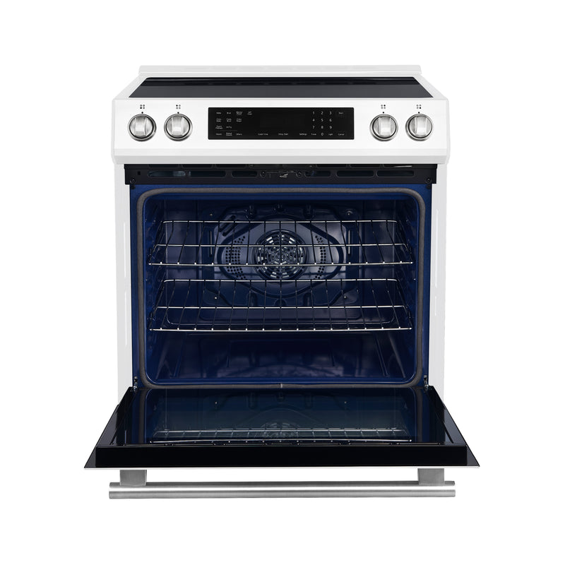 Load image into Gallery viewer, Forno Donatello Espresso 30-Inch Slide-In White Induction Range, Convection Oven, 5 Cooking Zones, Touch Control Panel
