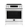 Forno Donatello Espresso 30-Inch, White Slide-In Induction Range - FFSIN0905-30WHT