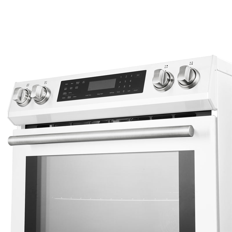 Load image into Gallery viewer, Forno Donatello Espresso 30-Inch Slide-In White Induction Range, Convection Oven, 5 Cooking Zones, Touch Control Panel

