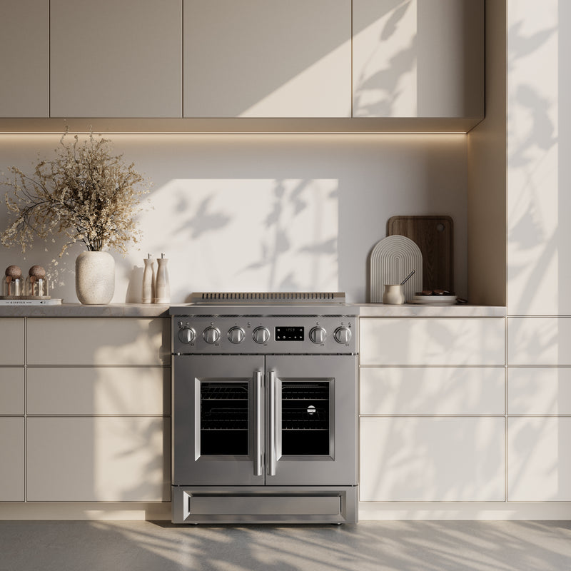 Load image into Gallery viewer, Forno Torino 30 Inch, Stainless Steel French Door Induction Range with Air Fryer - FFSIN0950-30
