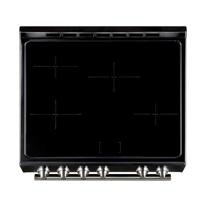 Load image into Gallery viewer, Forno Leonardo Espresso 30-Inch Slide-In Black Induction Range, Convection Oven, 5 Cooking Zones, Touch Control Panel
