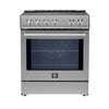 Forno Leonardo Espresso 30-Inch, Stainless Steel Slide-In Induction Range - FFSIN0982-30