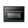 Forno Oliena Espresso 24-Inch, Black Built-In Microwave and Convection Oven Combo - FMWDR3093-24BLK