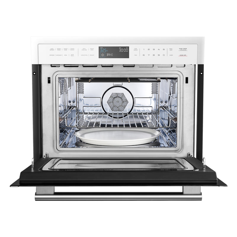 Load image into Gallery viewer, Forno Oliena Espresso White 24-Inch Built-In Microwave and Convection Oven Combo, 1.6 cu.ft, 1750W Convection, 1000W Microwave, Stainless Steel Interior, Glass Touch Controls, Sensor Cooking
