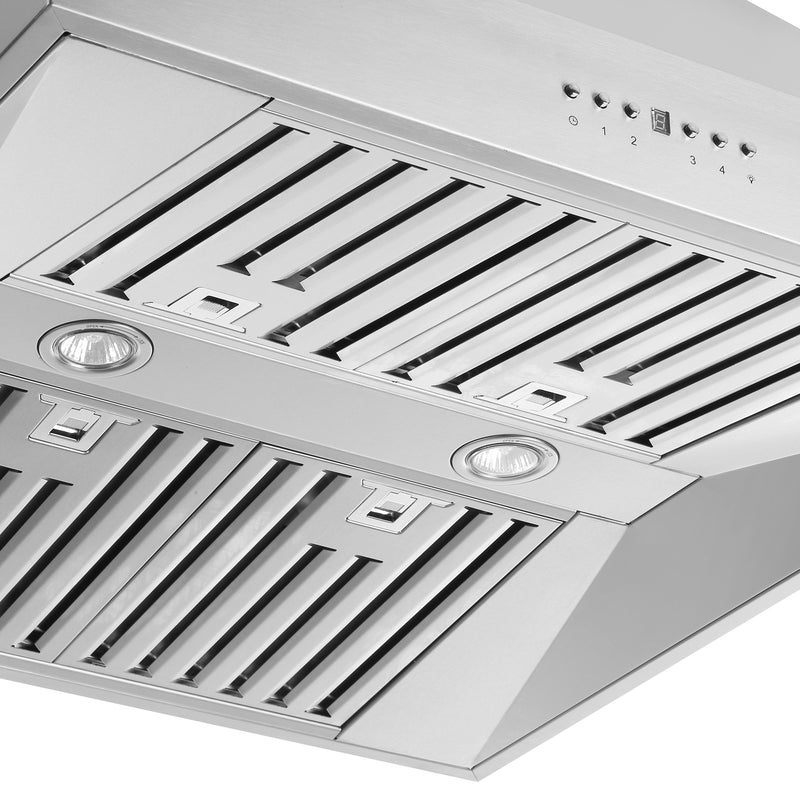 Load image into Gallery viewer, Forno Coppito 30-Inch Island Range Hood, Stainless Steel, LED Lighting, Adjustable Fan Speeds
