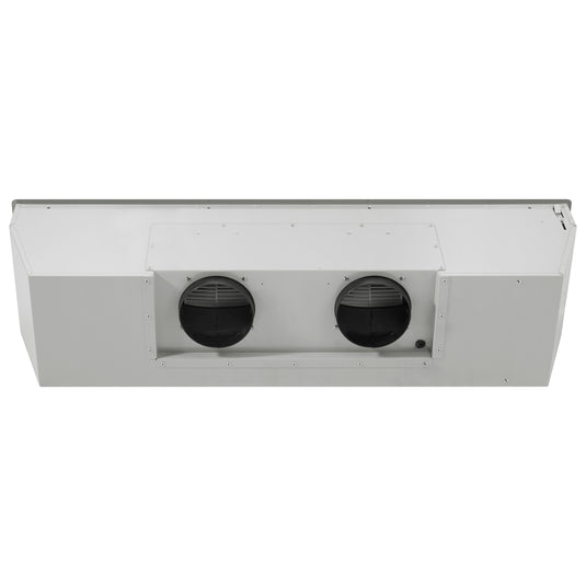 Forno Frassanito 48-Inch Recessed Range Hood, Stainless Steel Baffle Filters, LED Lighting