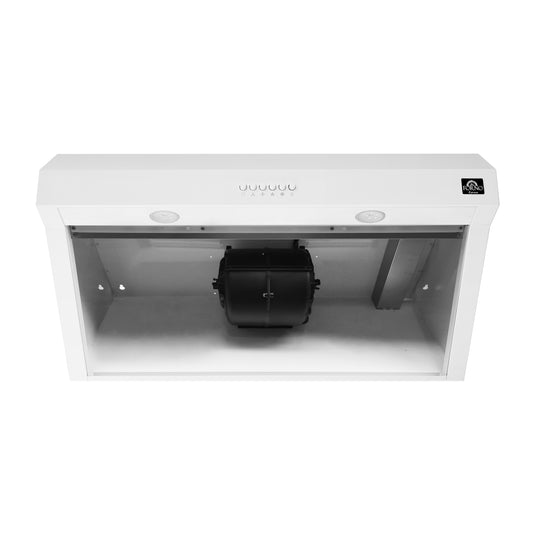 Forno Bari Espresso 30-Inch, White Under Cabinet Range Hood - FRHUC5255-30WHT