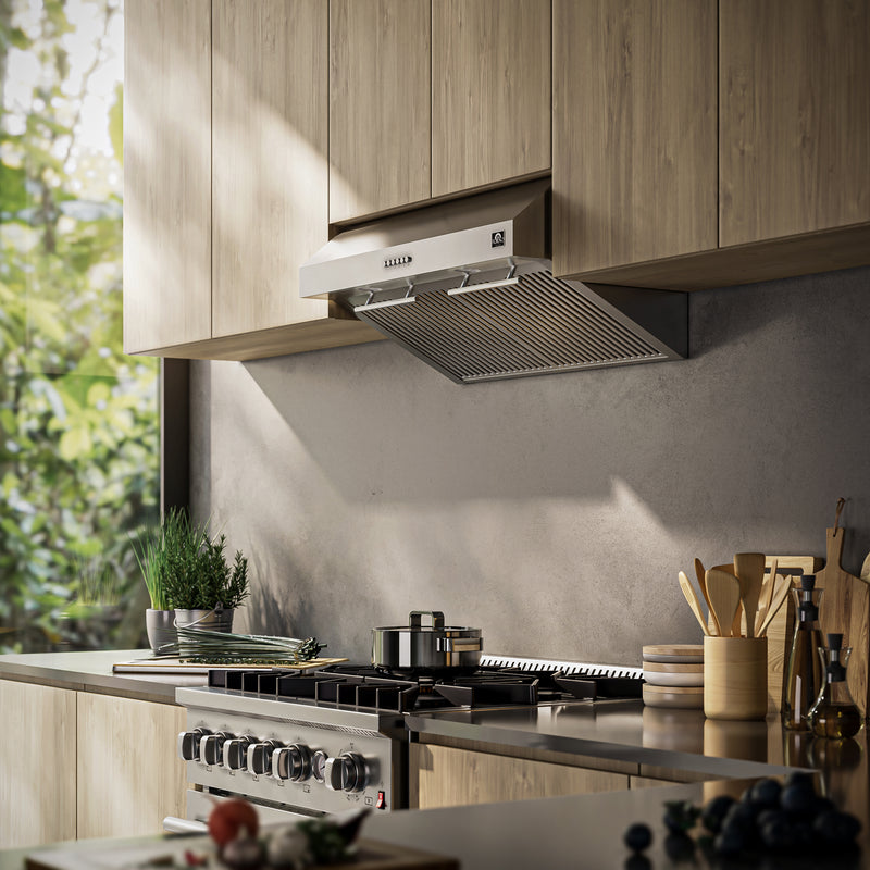 Load image into Gallery viewer, Forno Bari Espresso 30-Inch, Stainless Steel Under Cabinet Range Hood - FRHUC5255-30
