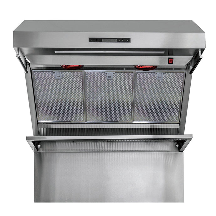 Forno Savona 36-Inch Wall Mount Range Hood, Hybrid Filters, Backsplash Included