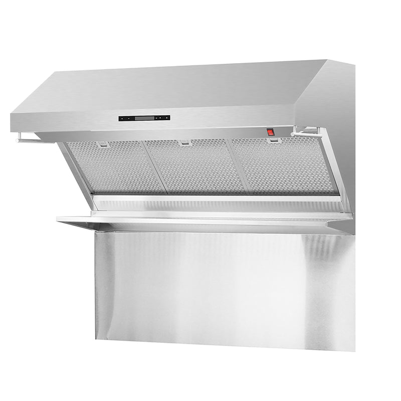 Load image into Gallery viewer, FORNO Premium 3-Piece Kitchen Bundle - FORNO Galiano 48&quot; Freestanding Dual Fuel Range, FORNO Rizzuto 60&quot; W. Dual Combo Convertible Refrigerator, FORNO 48&quot; Wall Mount Range Hood - FBDL-017-02US
