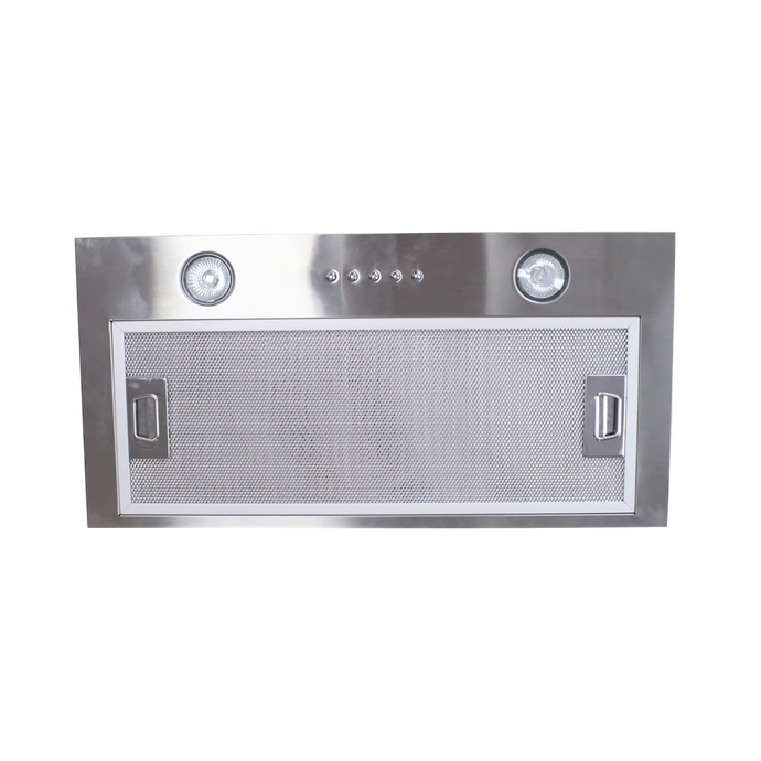 FORNO Giacomo Under Cabinet 22-Inch Insert Range Hood in Stainless Steel, 170 CFM, Aluminum Filter, Energy Efficient