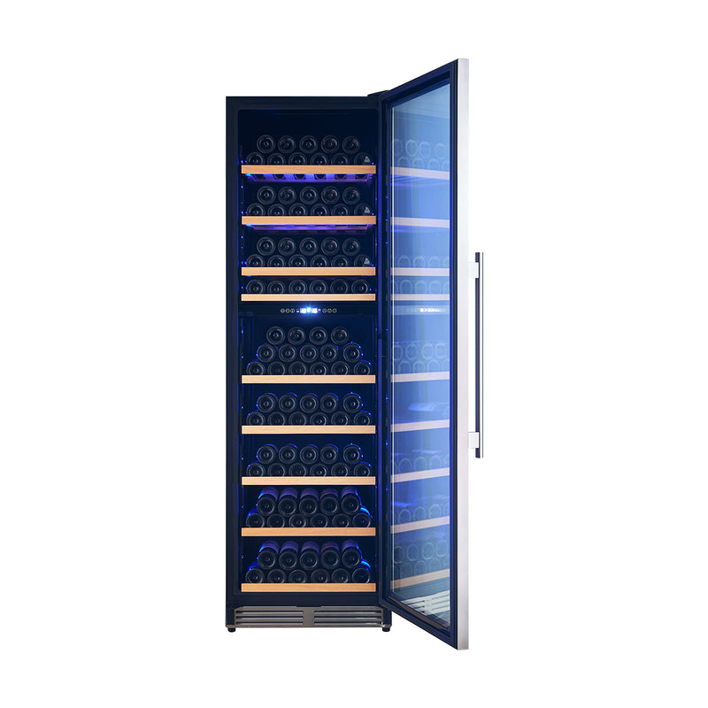 Load image into Gallery viewer, Forno Avellino 24-Inch Dual Zone Wine Cooler, 16 cu.ft, Adjustable Temperature Zones, Stainless Steel
