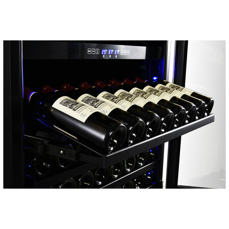 Load image into Gallery viewer, Forno Capraia 30-Inch Triple Temperature Zone Wine Cooler, Up to 144 Bottles, Two Refrigerated Drawers, Adjustable Temperature Zones
