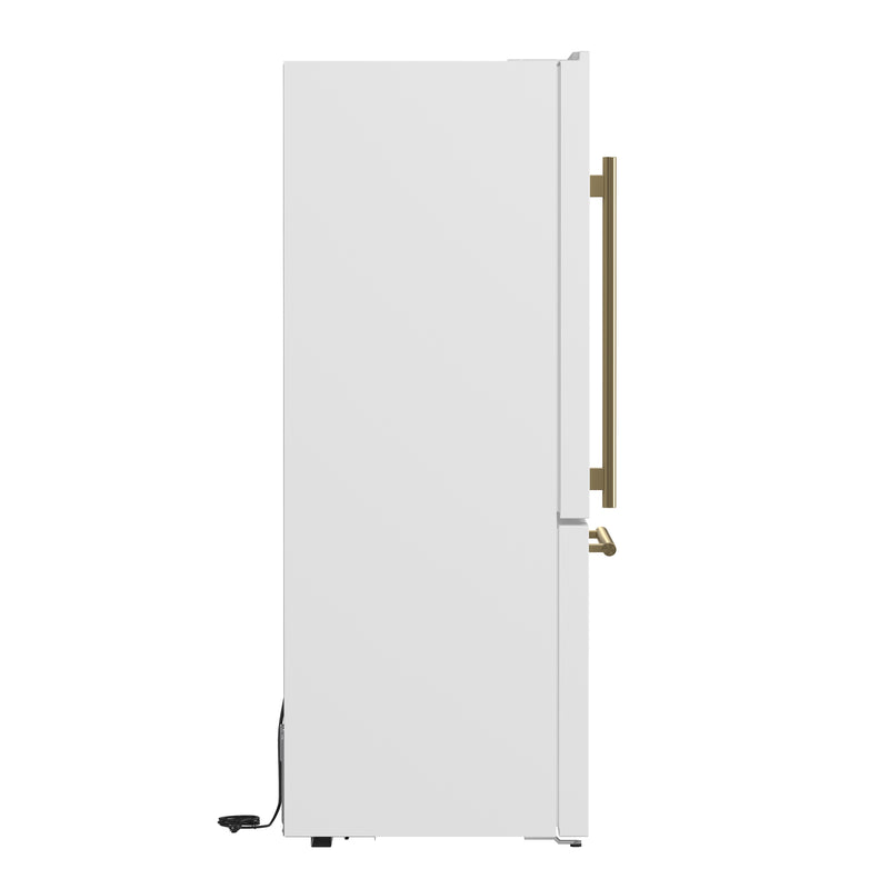 Load image into Gallery viewer, Forno Milano Espresso 31-Inch Bottom Freezer Refrigerator, White, 17.2 cu.ft Capacity, Energy Efficient
