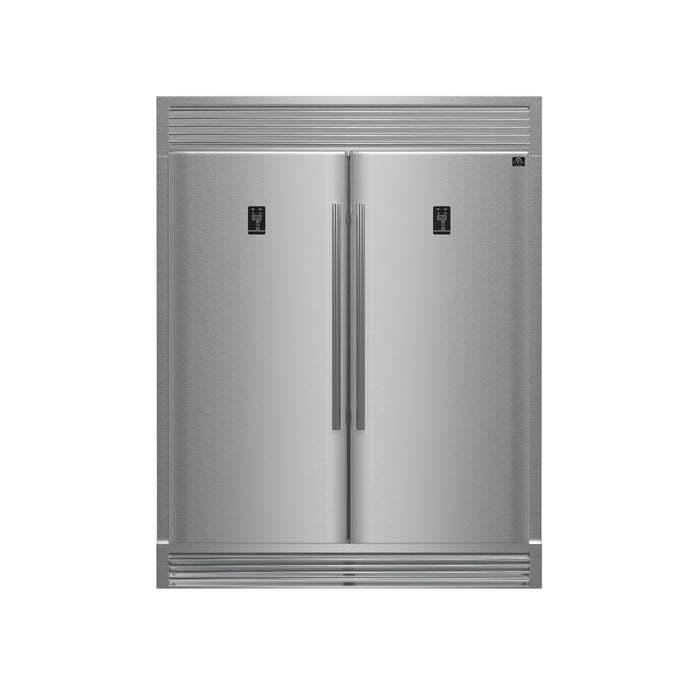 Forno Rizzuto 56-Inch, Stainless Steel Convertible Refrigerator/Freezer Set - FFFFD1933-60S