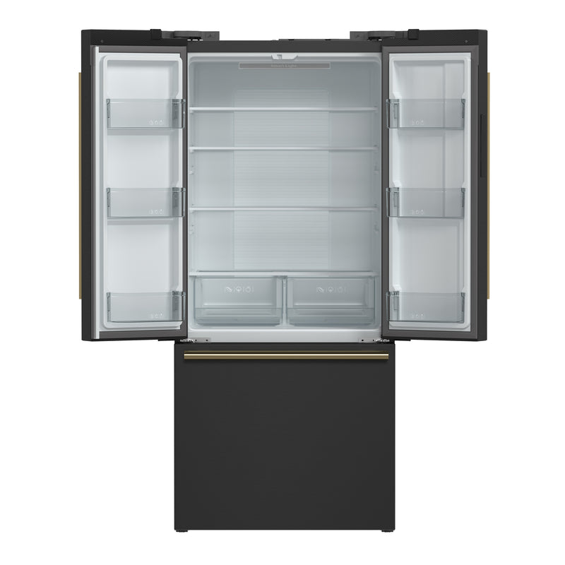 Load image into Gallery viewer, Forno Gallipoli Espresso 30-Inch Black French Door Refrigerator, Bottom Freezer, 17.5 Cu. Ft., No Frost, Ice Maker
