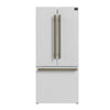 Forno Gallipoli Espresso 30-Inch, White French Door Refrigerator - FFFFD1974-31WHT