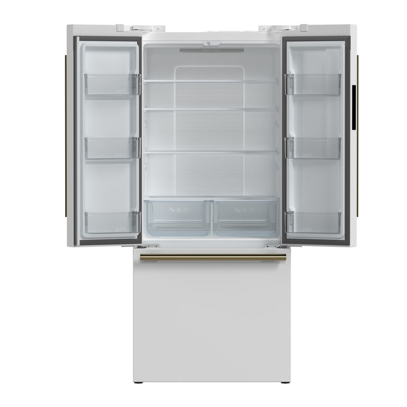 Load image into Gallery viewer, Forno Gallipoli Espresso 30-Inch White French Door Refrigerator, Bottom Freezer, 17.5 Cu. Ft., No Frost, Ice Maker
