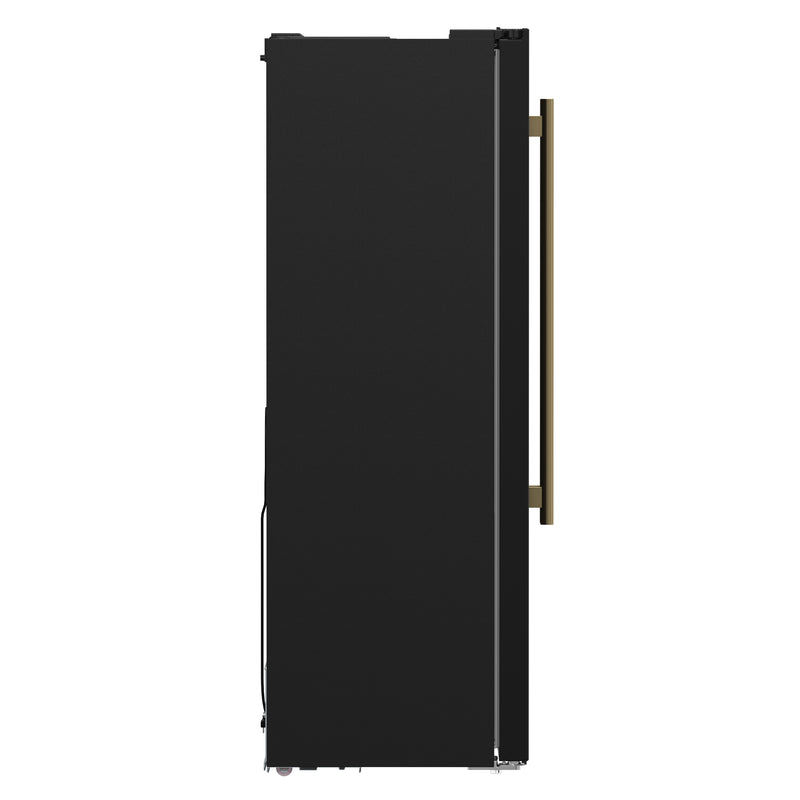 Load image into Gallery viewer, Forno Salerno Espresso 33-Inch Black Side-by-Side Refrigerator, 15.6 Cu. Ft., Energy-Efficient, No Frost, Modern Design
