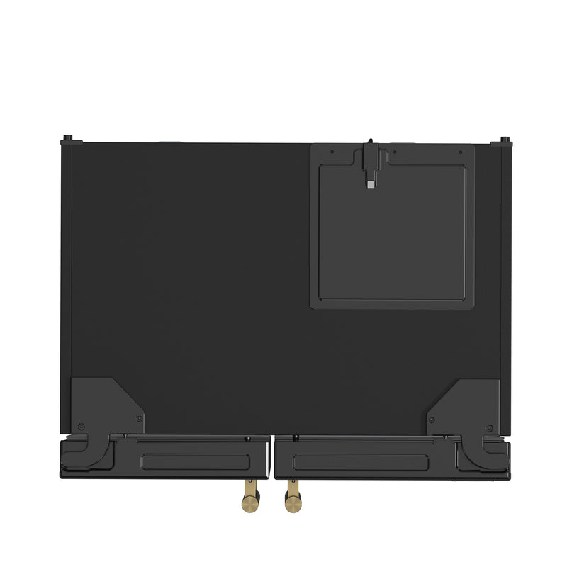 Load image into Gallery viewer, Forno Salerno Espresso 33-Inch Black Side-by-Side Refrigerator, 15.6 Cu. Ft., Energy-Efficient, No Frost, Modern Design
