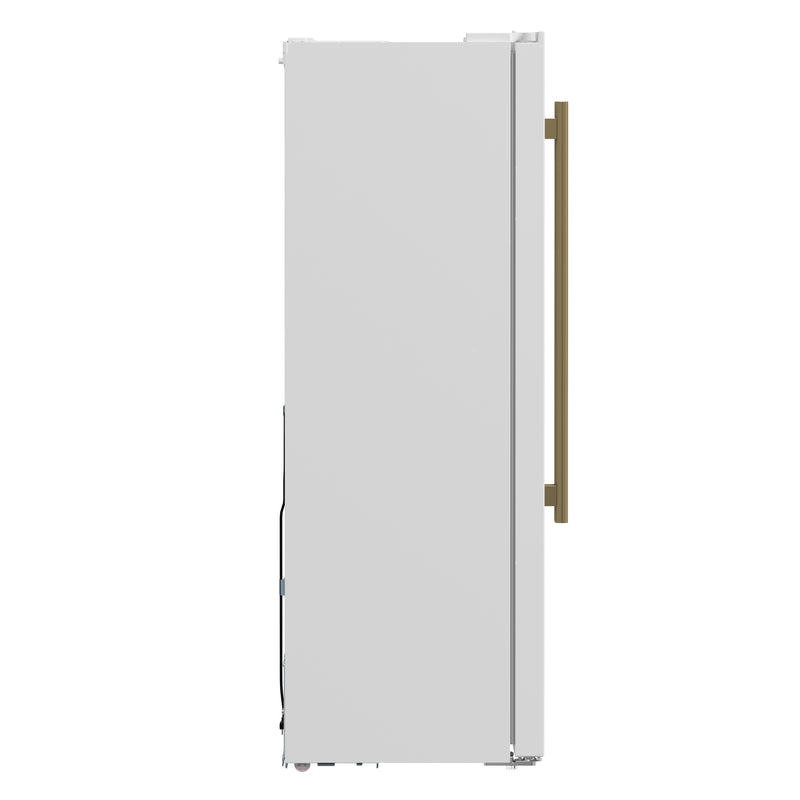 Load image into Gallery viewer, Forno Salerno Espresso 33-Inch White Side-by-Side Refrigerator, 15.6 Cu. Ft., Energy-Efficient, No Frost, Modern Design
