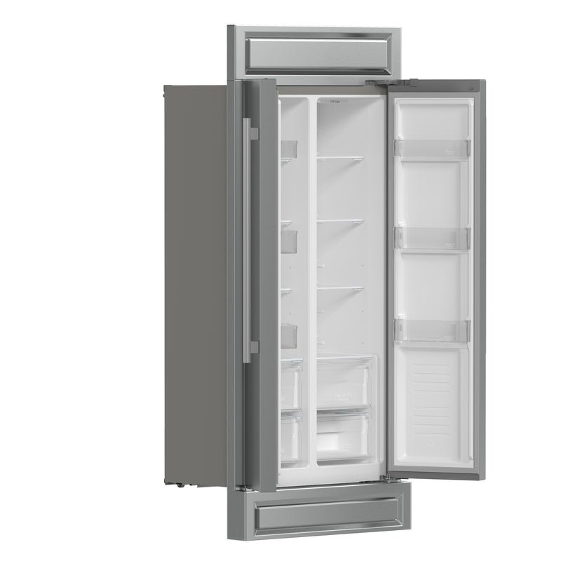 Load image into Gallery viewer, Forno Salerno 37-Inch Built-In Stainless Steel Refrigerator, 15.6 cu.ft, Modern Decorative Grill, ENERGY STAR Certified
