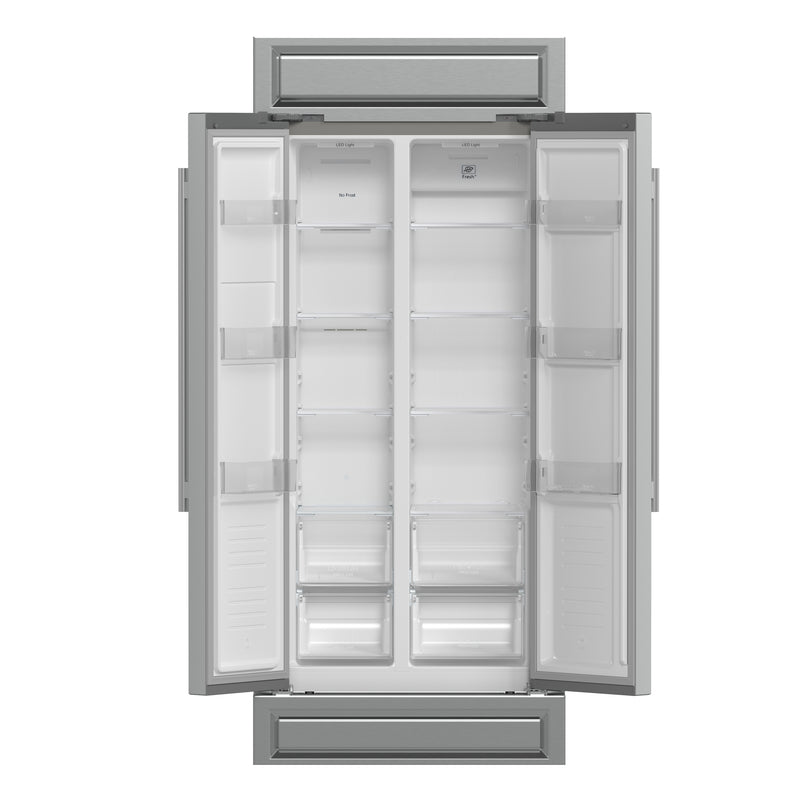 Load image into Gallery viewer, Forno Salerno 37-Inch Built-In Stainless Steel Refrigerator, 15.6 cu.ft, Modern Decorative Grill, ENERGY STAR Certified

