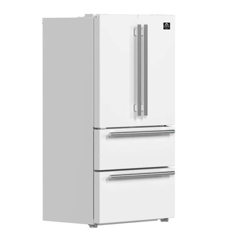 Load image into Gallery viewer, Forno Moena Espresso 36-Inch White French Door Refrigerator, 19.2 Cu. Ft., Frost-Free, Automatic Ice Maker, ENERGY STAR Certified

