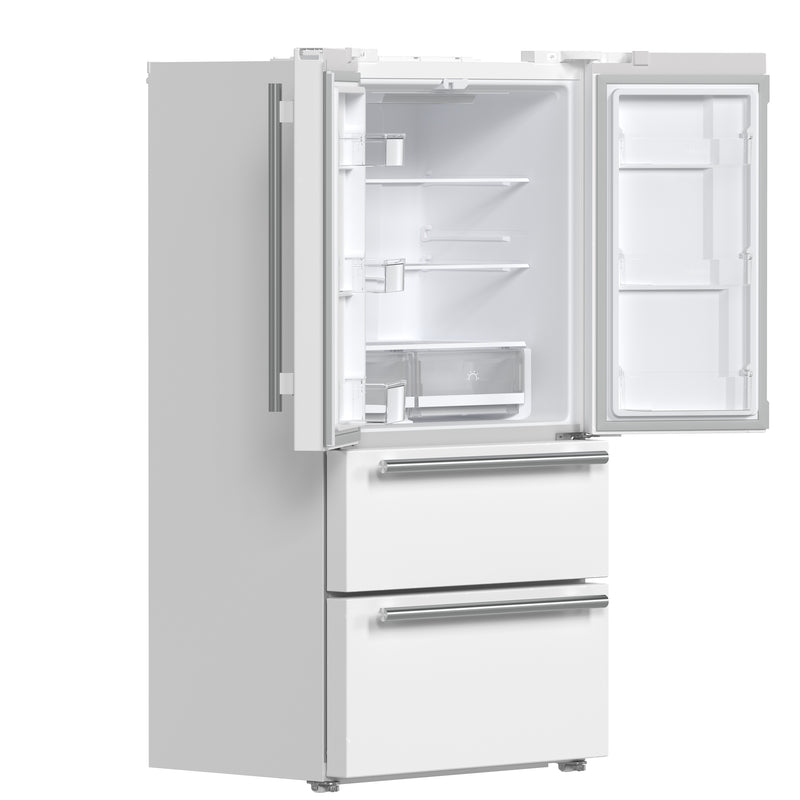 Load image into Gallery viewer, Forno Moena Espresso 36-Inch White French Door Refrigerator, 19.2 Cu. Ft., Frost-Free, Automatic Ice Maker, ENERGY STAR Certified
