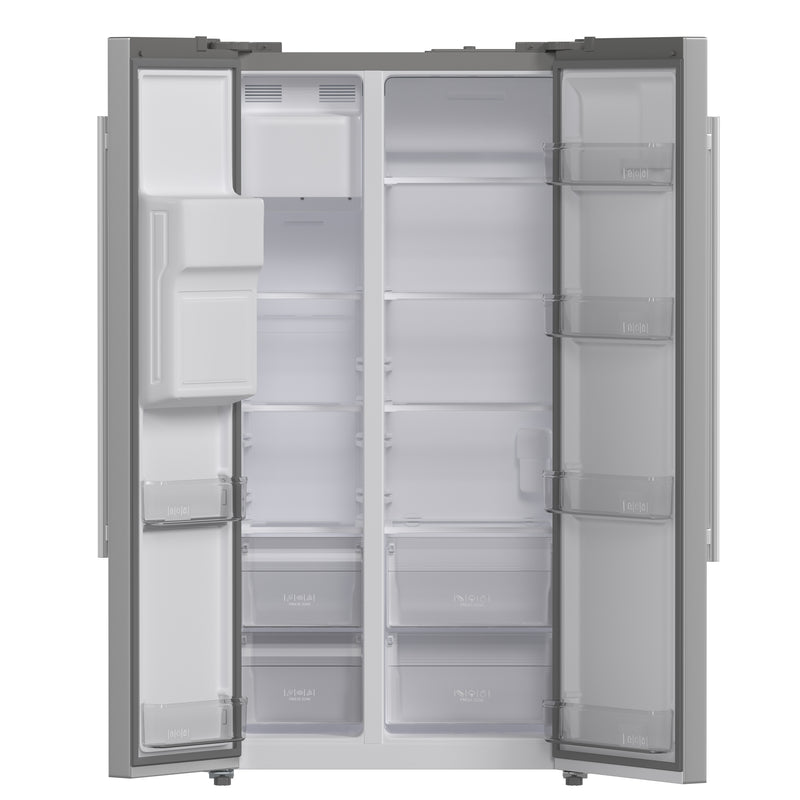 Load image into Gallery viewer, Forno Salerno 36-Inch Side-by-Side Stainless Steel Refrigerator, 20 cu.ft, ENERGY STAR Certified
