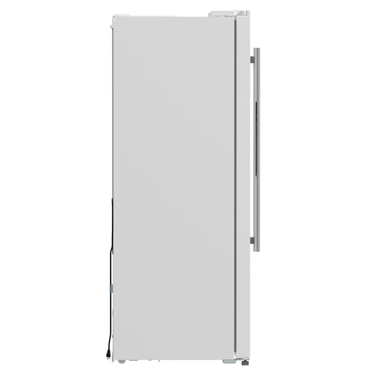 Forno Salerno Espresso 36-Inch White Side-by-Side Refrigerator, 20 Cu. Ft., Frost-Free, Ice & Water Dispenser, ENERGY STAR Certified