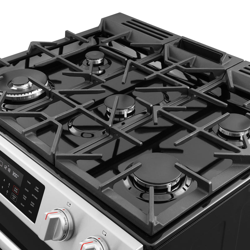 Load image into Gallery viewer, Cosmo Professional Style 30 inch, Stainless Steel Slide-In Gas Range with Self Clean Air Fry Oven - COS-GRC305KTD
