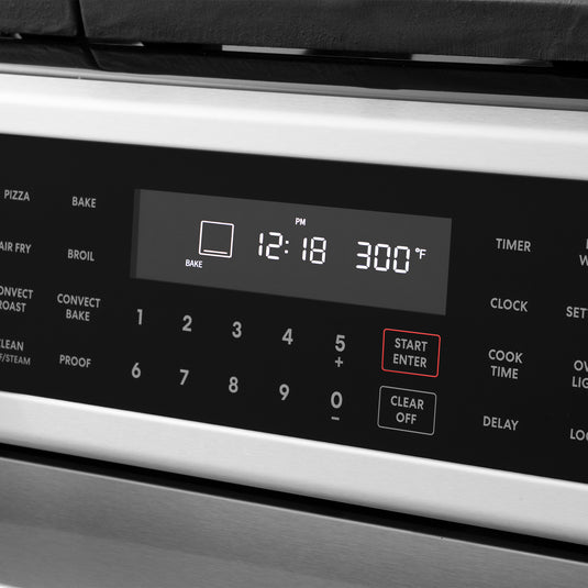 Cosmo Professional Style 30 inch, Stainless Steel Slide-In Gas Range with Self Clean Air Fry Oven - COS-GRC305KTD