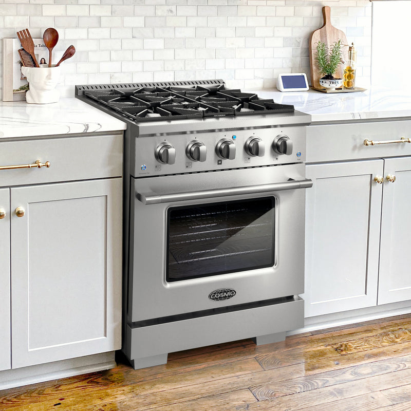 Load image into Gallery viewer, Cosmo Commercial-Style 30 inch, Stainless Steel Gas Range - COS-GRP304
