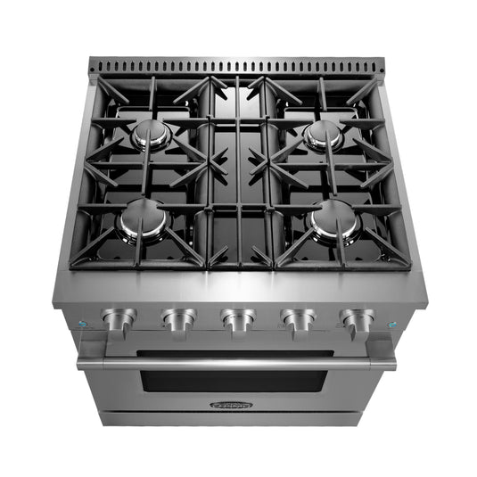 Cosmo Commercial-Style 30 inch, Stainless Steel Gas Range - COS-GRP304