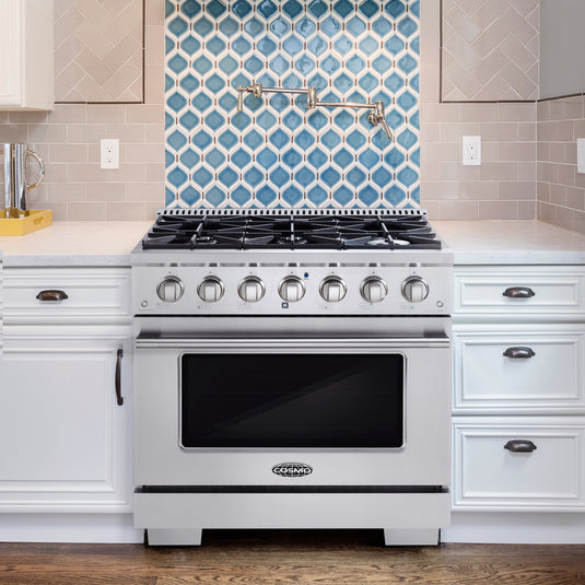 Cosmo Commercial-Style 36 inch, Stainless Steel Gas Range - COS-GRP366