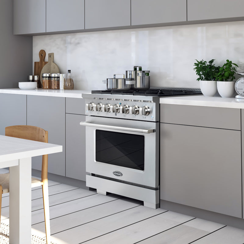 Load image into Gallery viewer, Cosmo Commercial-Style 36 inch, Stainless Steel Gas Range - COS-GRP366
