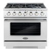 Cosmo Commercial-Style 36 inch, Stainless Steel Gas Range - COS-GRP366