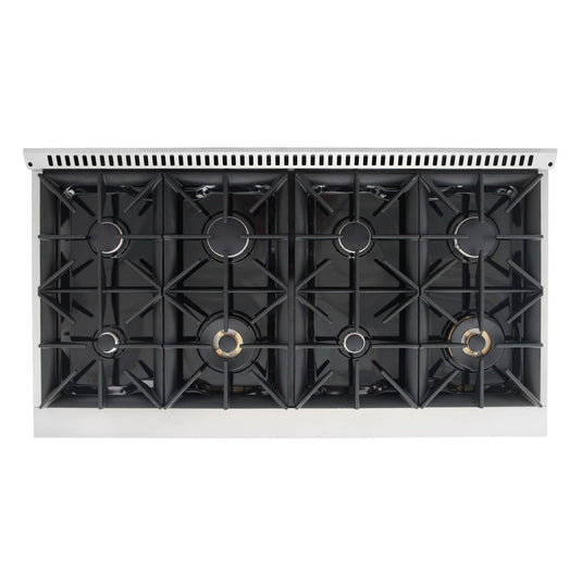 Cosmo Commercial-Style 48 inch, Stainless Steel Double Oven Gas Range - COS-GRP486G