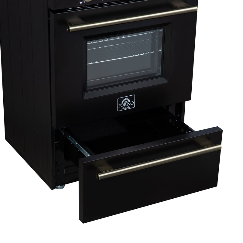 Load image into Gallery viewer, Forno Breno 24 Inch, Black Freestanding Gas Range - FFSGS6272-24BLK
