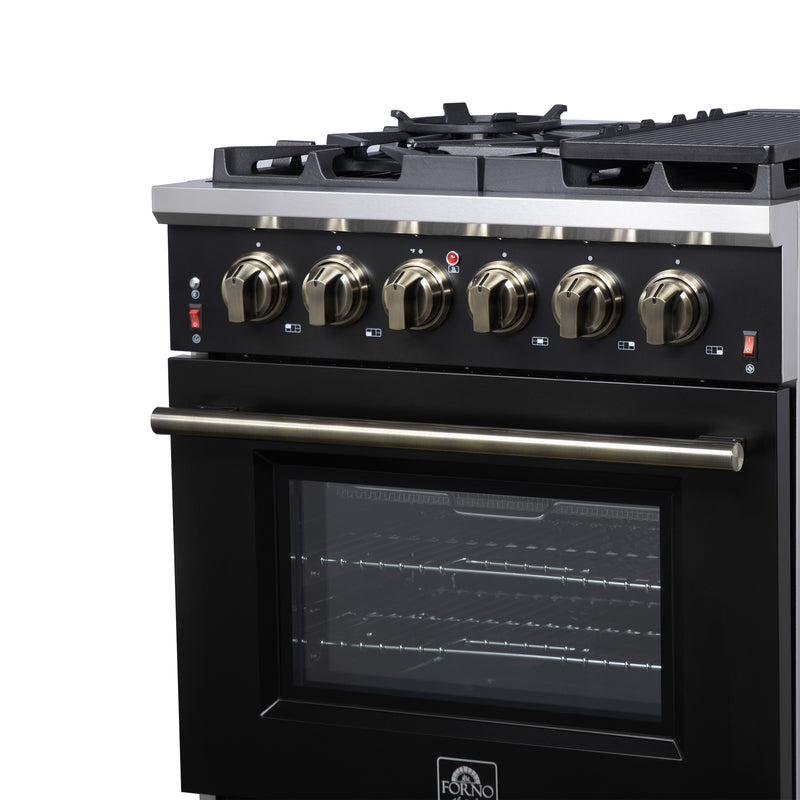 Load image into Gallery viewer, Forno Massimo 30-Inch, Black Freestanding Gas Range with 5 Burners - FFSGS6239-30BLK
