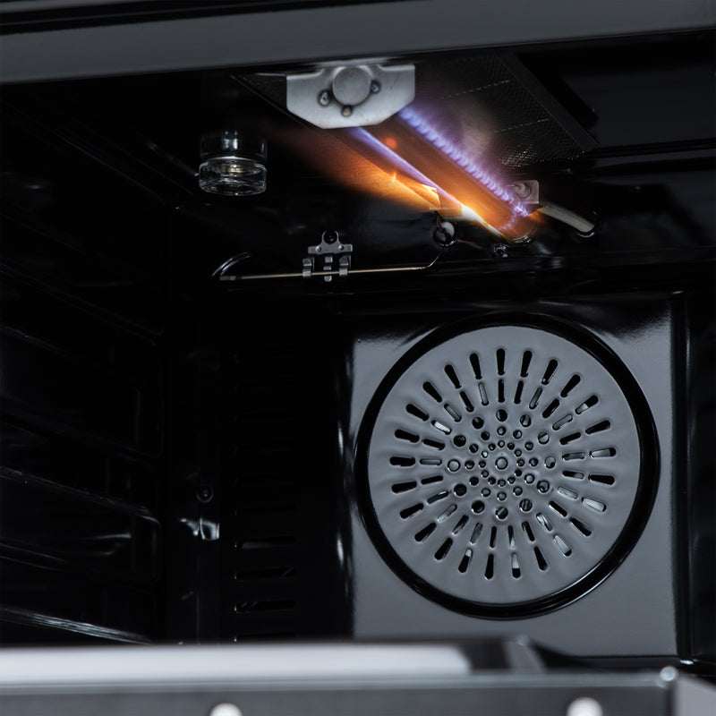 Load image into Gallery viewer, Forno Breno 24 Inch, Black Freestanding Gas Range - FFSGS6272-24BLK
