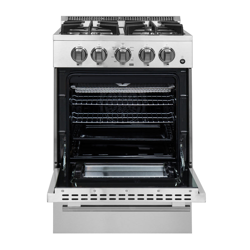 Load image into Gallery viewer, Forno Breno 24-Inch, Stainless Steel Freestanding Gas Range, Compact Design - FFSGS6272-24
